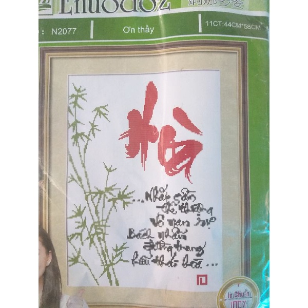 Tranh thêu chữ thập giá rẻ