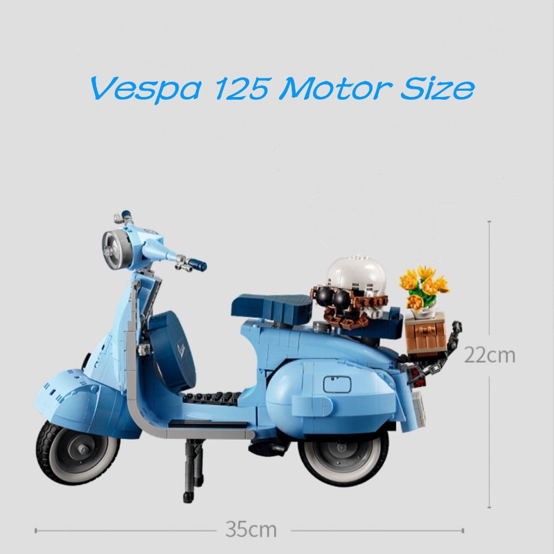Set 1106 Mô Hình Xe Vespa 125 10298 Tương Thích Với Lego