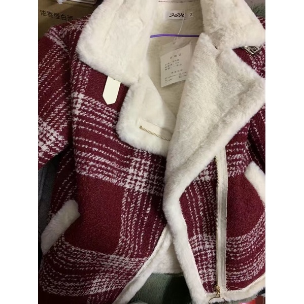 Áo khoác dạ xù lót lông siêu mềm ,siêu ấm