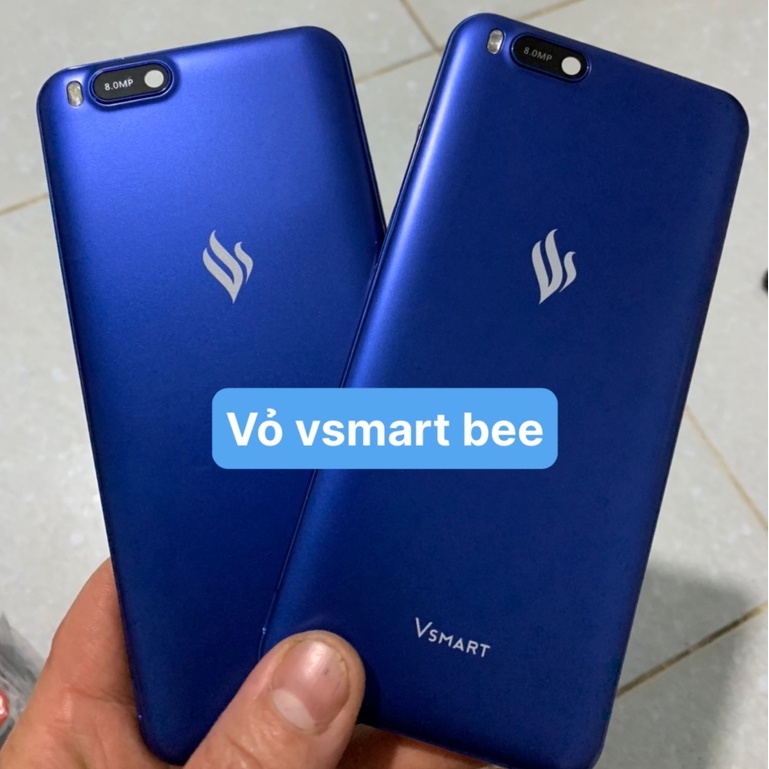 Vỏ Vsmart bee có kính cam Xanh ( lưng, viền, kính camera )