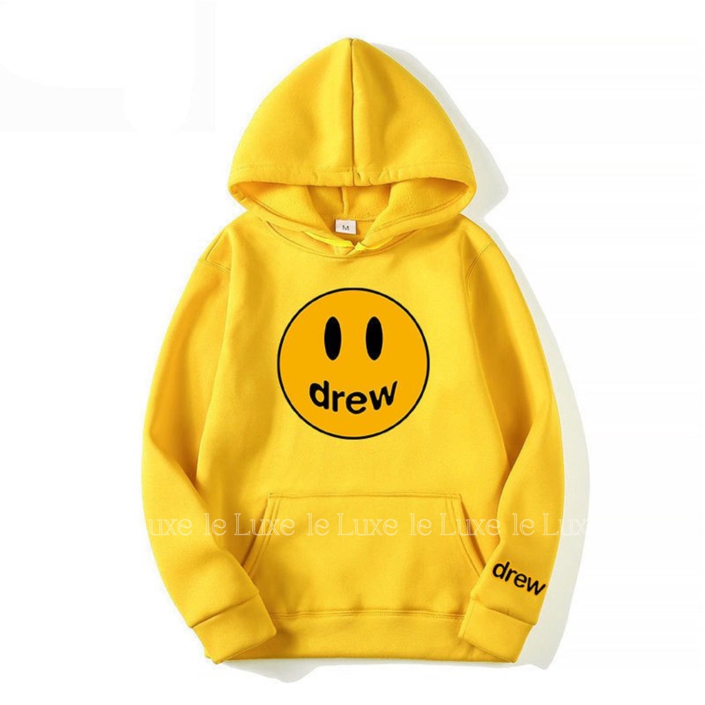 Áo nỉ Hoodie Drew mặt cười vati shop , áo nỉ bông hoodie unisex nam nữ