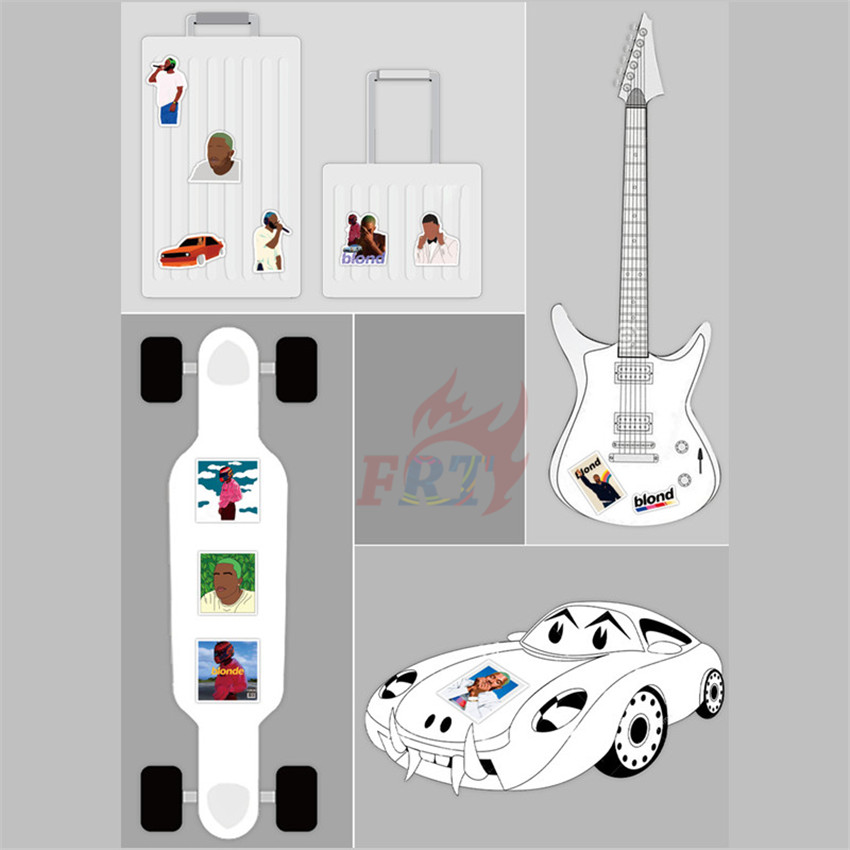 ❉ Frank Ocean “Blonde” Series 02 - POP Singer Stickers ❉ 50Pcs/Set DIY Fashion Luggage Laptop Skateboard Decals Doodle Stickers