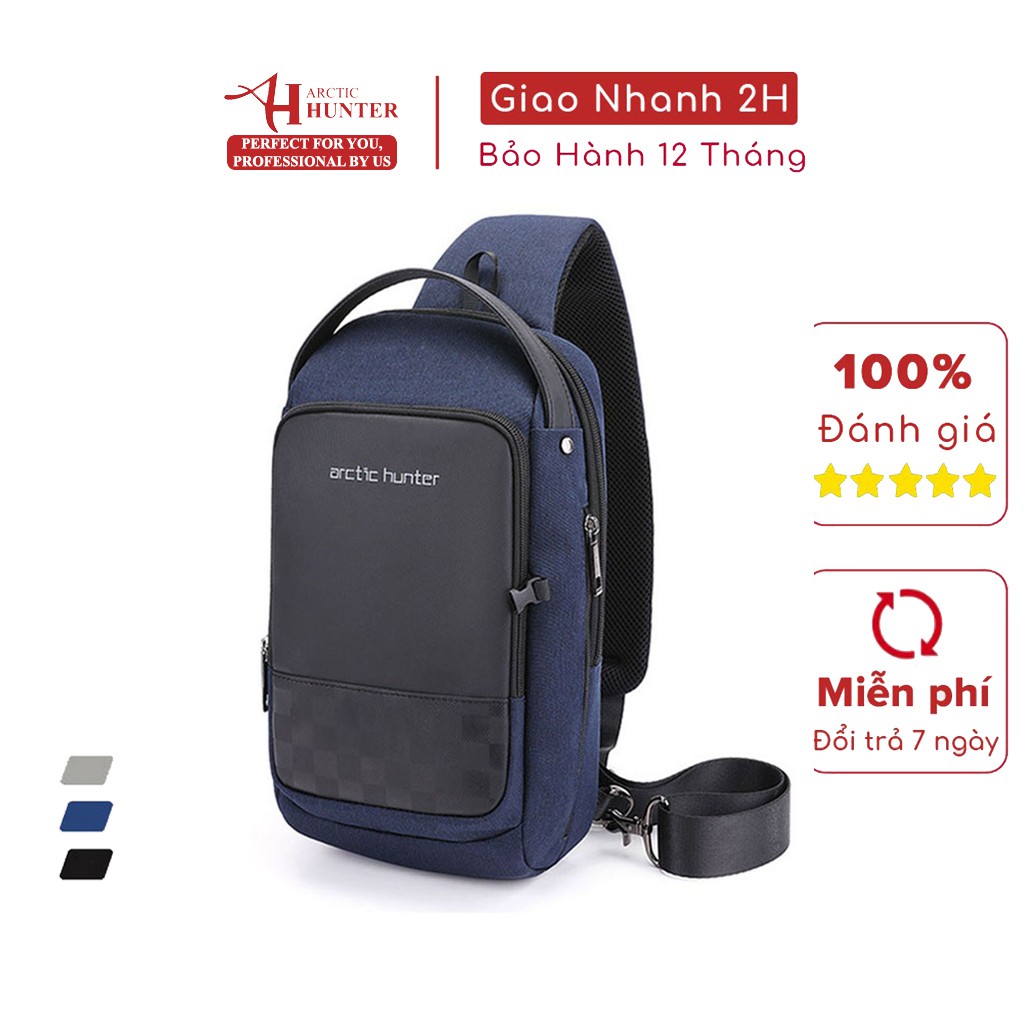 [Mã BMBAU50 giảm 7% đơn 99K] Túi đeo chéo Arctic Hunter chất liệu Oxford chống thấm nước - XB00105