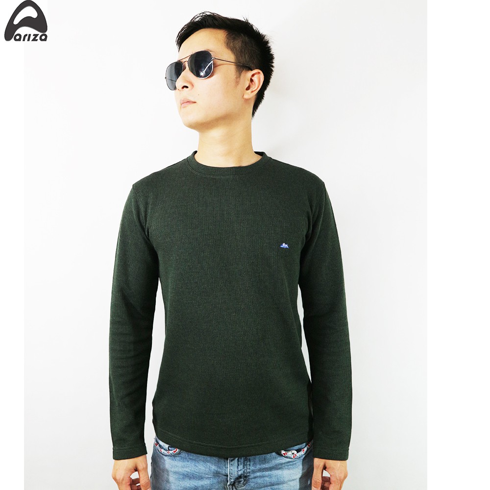 Áo thun pha len cổ tròn nam Ariza | BigBuy360 - bigbuy360.vn