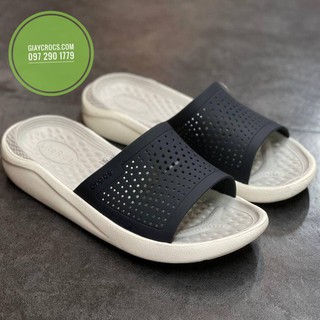 Dép quai ngang Slide Literide ghi Nhạt