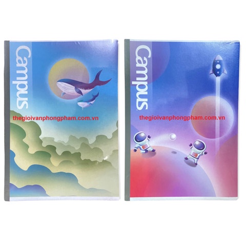 Lốc 5 Vở Campus PASTEL GRADIENT 200 trang