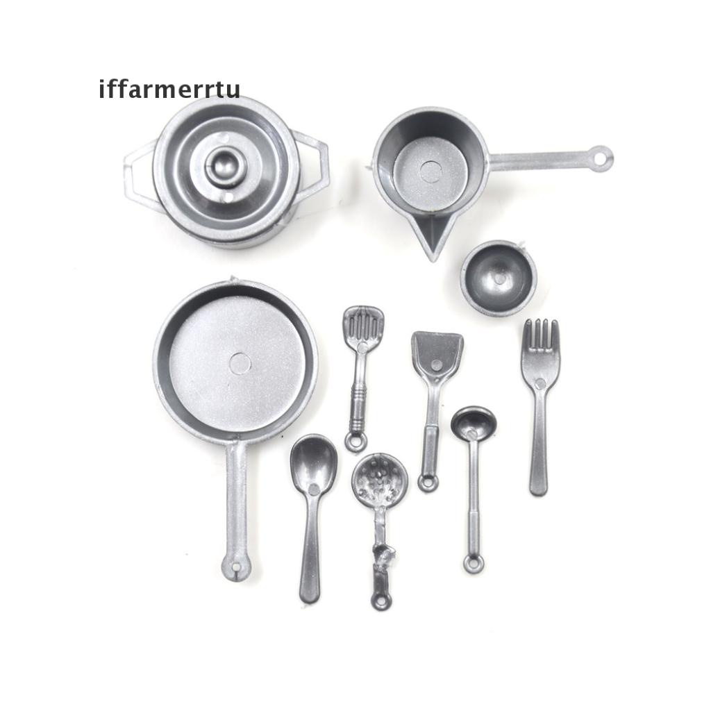 Set 10-15 Dĩa Ly Tách / Chén Dĩa Mini Tỉ Lệ 1: 12 Trang Trí Nhà Búp Bê