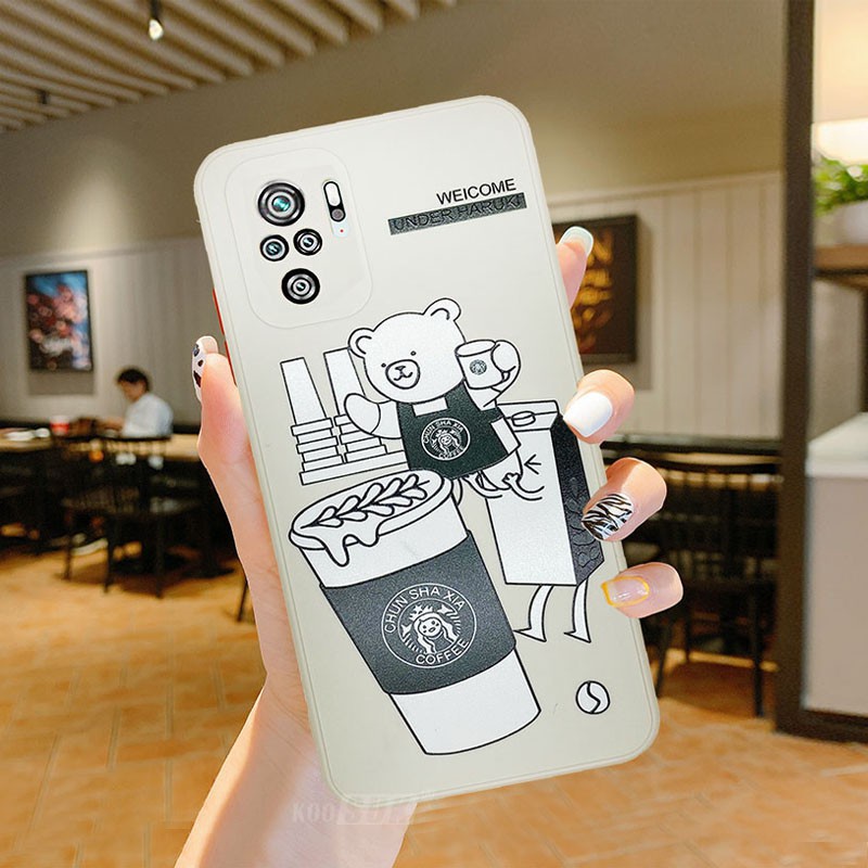 Ốp điện thoại silicon mềm Koosuk kiểu hoạt hình đáng yêu cho Xiaomi Redmi Note 10 9 Pro Max 9S 10S 10X 4G