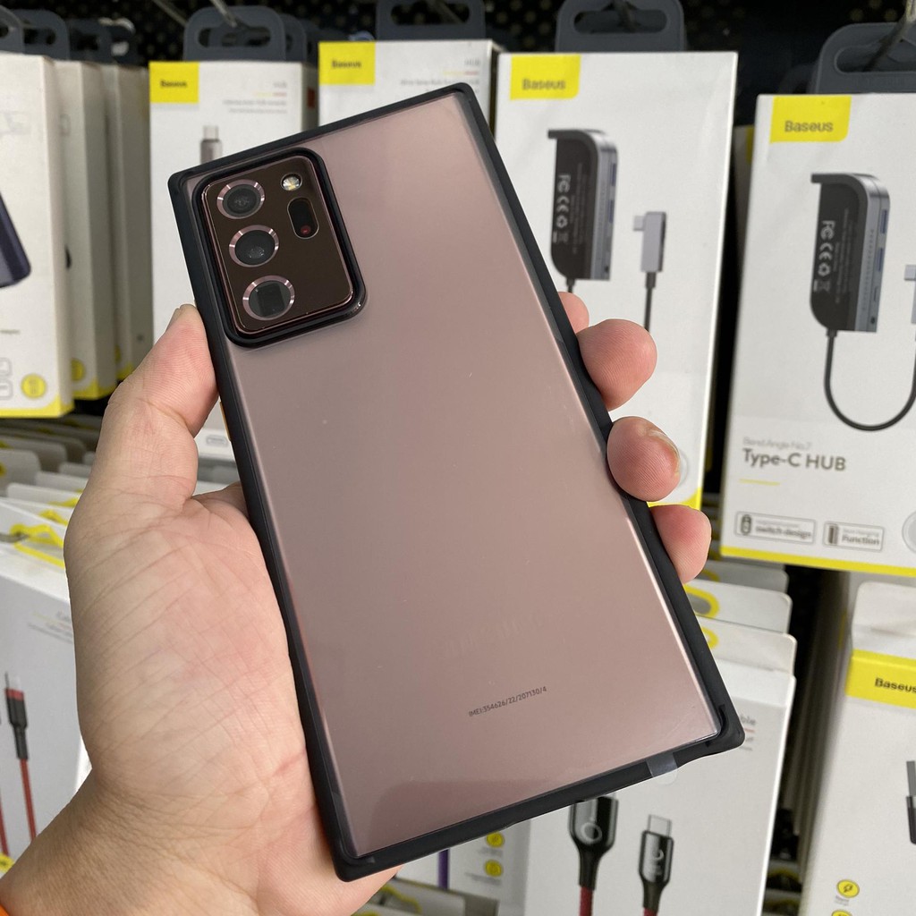Ốp lưng Samsung Note 20 Ultra 5G Likgus viền trong lưng trong viền màu lưng nhám chống sốc tổng hợp
