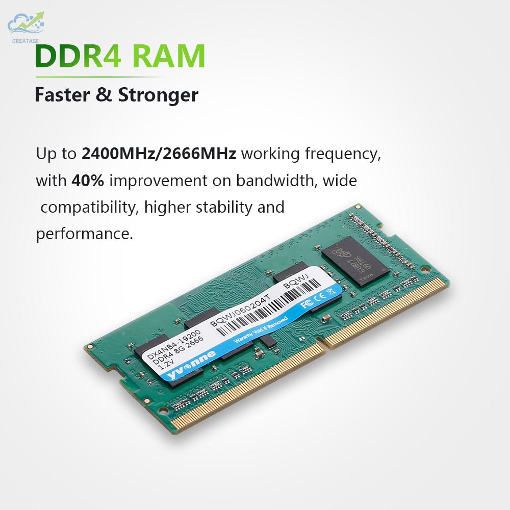 Bộ Nhớ Gyonne Ddr4 2666mhz 1.2v Laptop Pc Ram Power Consumption 4gb | BigBuy360 - bigbuy360.vn