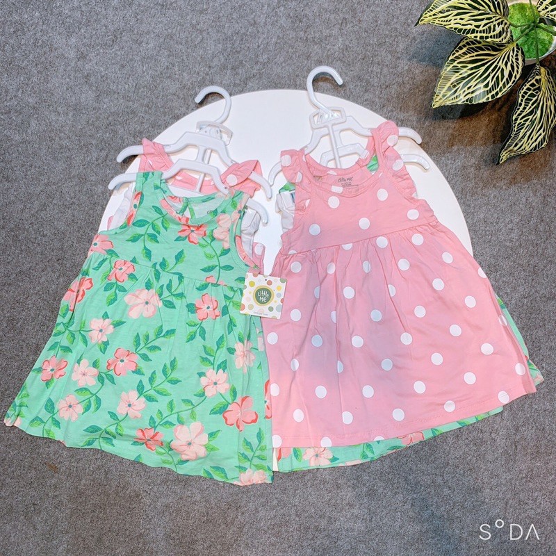 Sét 2 váy cotton kèm quần Little Me (phom nhỏ)