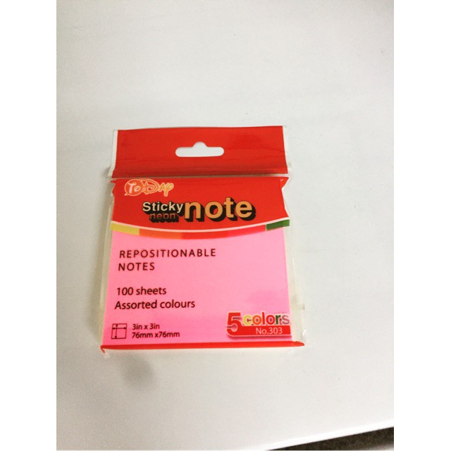 Giấy ghi chú,giấy note 5 màu