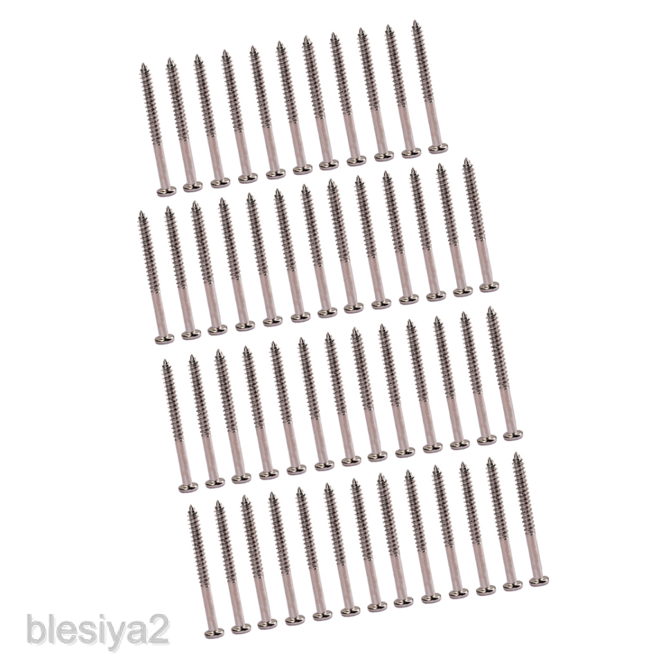 50pcs Bass Guitar Pickup Mounting Screw for PB JB P90 Pickup Replacements