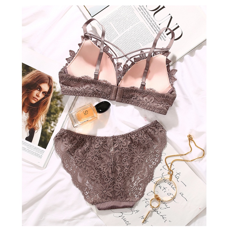 Áo Lót Nâng Ngực Không Gọng Viền Ren 5 Màu Sắc Thời Trang Cho Nữ 32-38AB