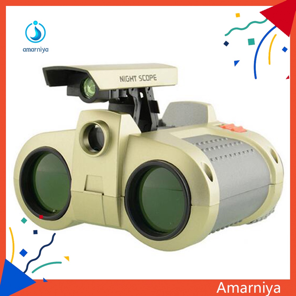 Ống Nhòm Gấp Gọn 4x30mm Hỗ Trợ Tầm Nhìn Ban Đêm Cho Bé