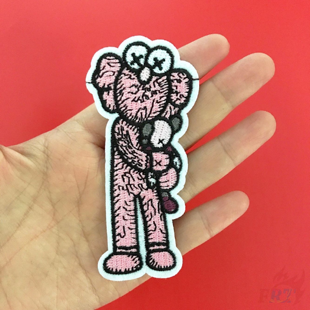 ☸ Fashion Brand Logo 2.9.3 - KAWS Patch ☸ 1Pc Sesame Street Diy Sew on Iron on Badges Patches
