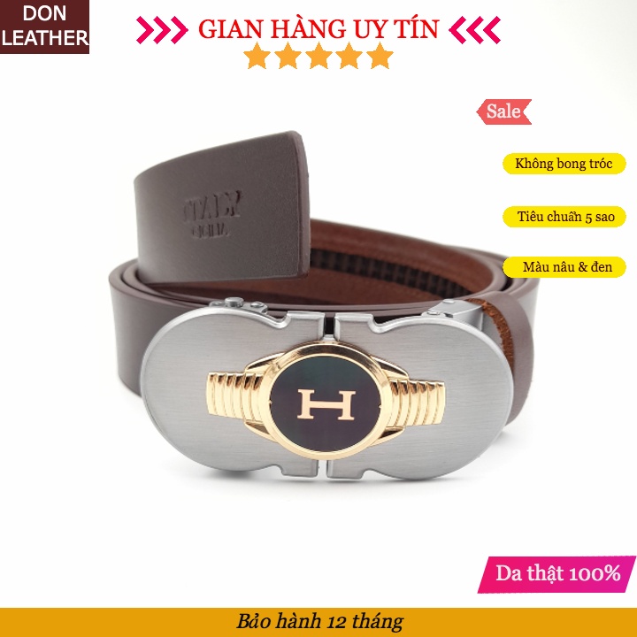 [SIÊU ĐẸP] Thắt Lưng Nam Da Bò Thời Trang Cao Cấp Mẫu Mới Chất Liệu Da Bò Nguyên Miếng ( BH 12 THÁNG)