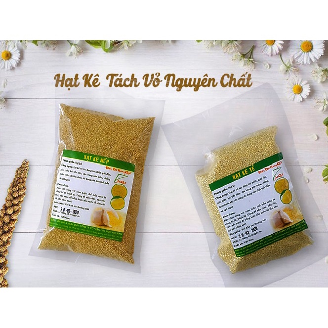 Hạt Kê Tách Vỏ Nguyên Chất 1kg Chợ Quê