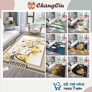 Thảm trải sàn phòng khách bali, thảm lót sàn phòng khách 3d - chất liệu nỉ nhung lì