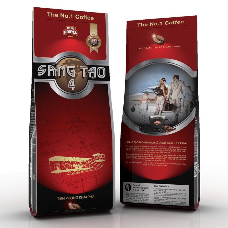 Cà phê Sáng Tạo 4 Trung Nguyên - Gói 340g - Cà Phê Pha Phin
