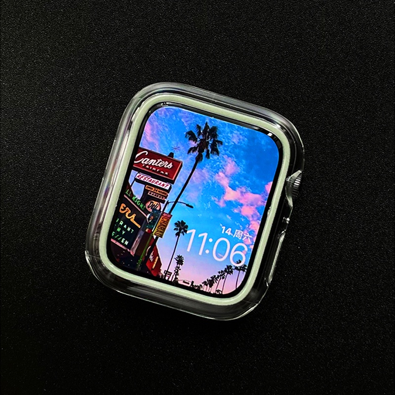 Khung PC Cứng Bảo Vệ Mặt Đồng Hồ Apple Watch 45mm 41mm 38mm 42mm 40mm 44mm iWatch 7 6 5 4 3 SE