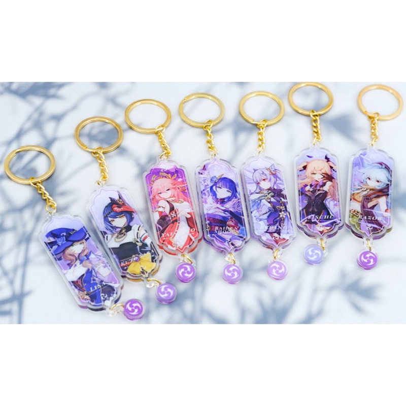 Móc Khóa Phong Cách Game Genshin Impact Hoạt Hình