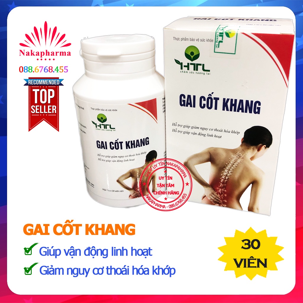 GAI CỐT KHANG - Giúp bảo vệ sụn khớp, giảm đau nhức xương lưng vai gáy, thoái hóa cột sống, đau dây thần kinh tọa