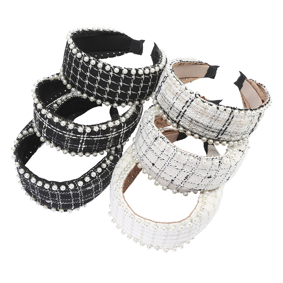 Băng đô cài tóc đính ngọc trai giả kiểu Hàn Quốc