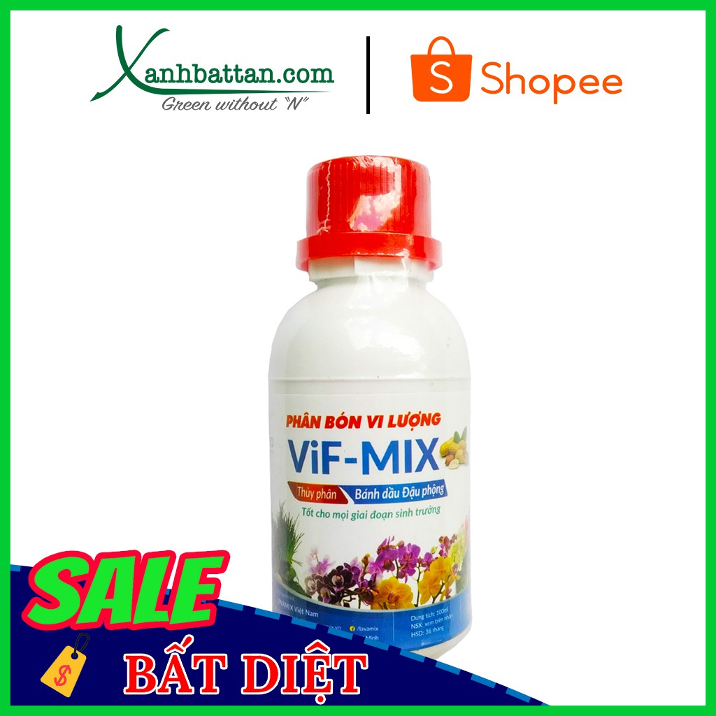 Phân Bánh Dầu Đậu Phộng Dạng Lỏng Vif Mix Lavamix Chai 100 ml