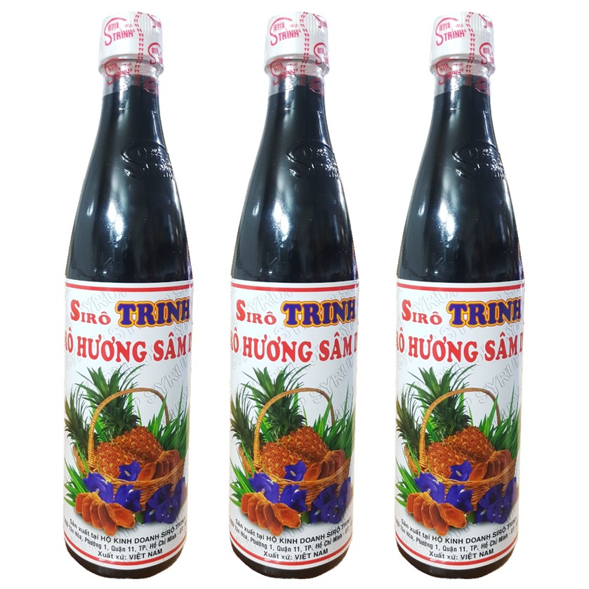 Siro Trinh Sâm Dứa Hoa Đậu Biếc 600ml