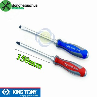 Cặp tua vít đóng dẹp + bake kingtony 150mm 08060306