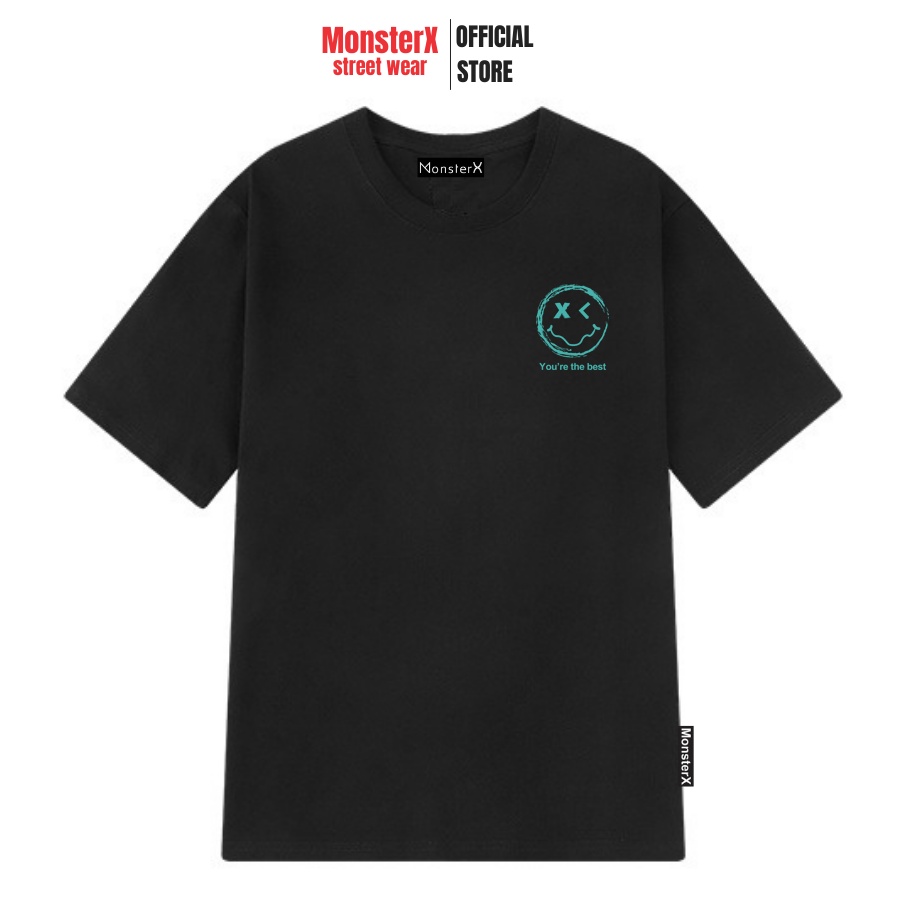 Áo thun unisex MONSTER X STREET Mặt Cười VR phông tay lỡ nam nữ form rộng Local Brand