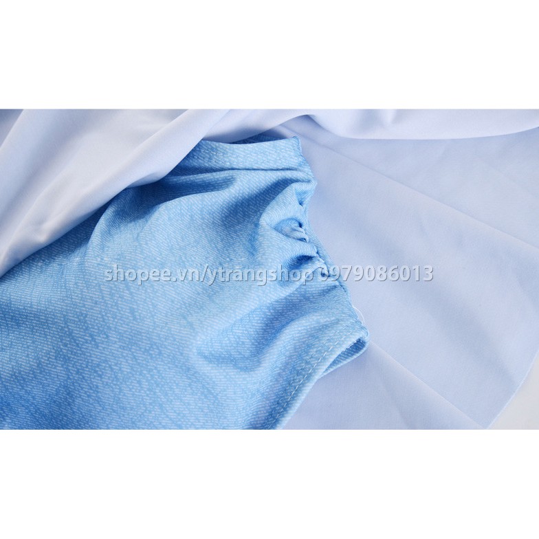 CÓ SẴN bikini trễ vai xanh thun lạnh siêu đẹp