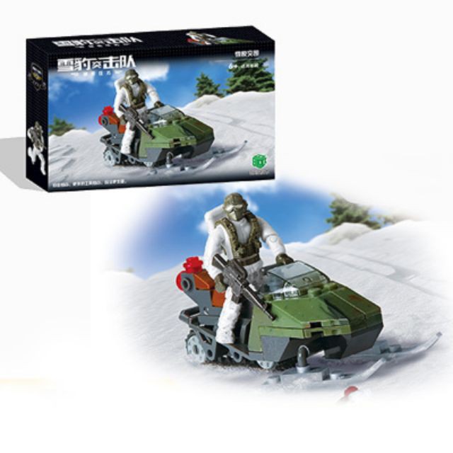 Minifigures Lắp Ráp Lính Lái Xe Trượt Tuyết - Snow Scout XJ-989