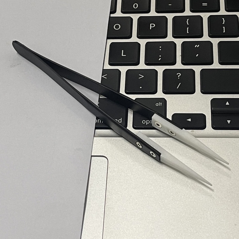 Bộ 3 Nhíp Gắp Bằng Gốm Cách Nhiệt Chống Tĩnh Điện 1300°C Không Dẫn Điện Không Dẫn Điện