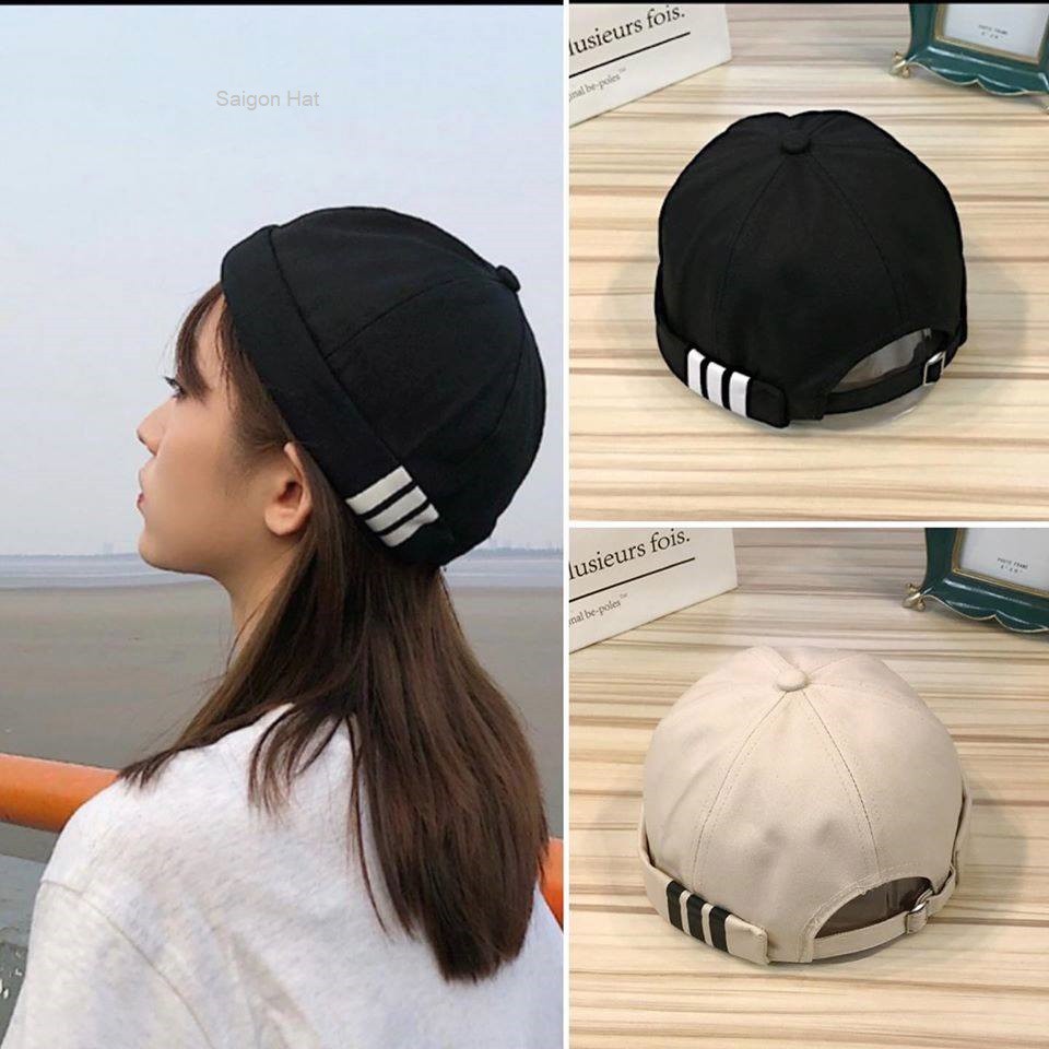 Mũ nồi tròn miki hat nam nữ  không vành sọc phong cách Hàn Quốc SAIGON HAT