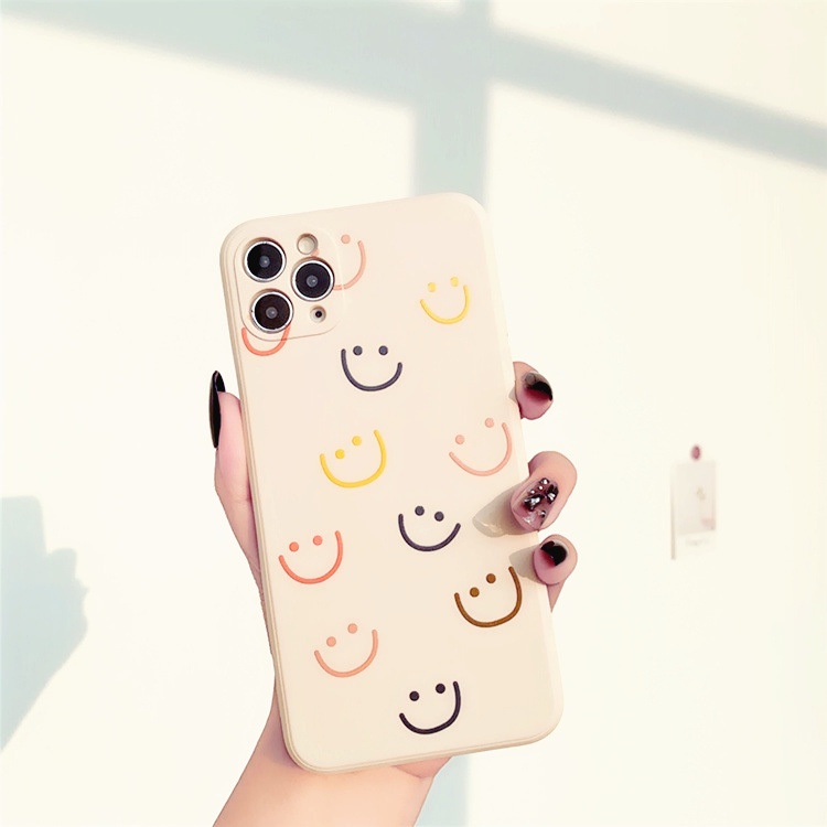 Ốp lưng iphone ✨DECASE's ✨ BASIC Mặt cười cạnh vuông 6/6plus/6s/6splus/7/7plus/8/8plus/x/xr/xs/11/12/13/pro/max/plus | BigBuy360 - bigbuy360.vn
