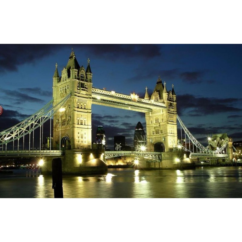 XEM VIDEO - Đồ chơi lắp ghép mô hình 3D bằng thép Cầu London Bridge 09 -DC2154