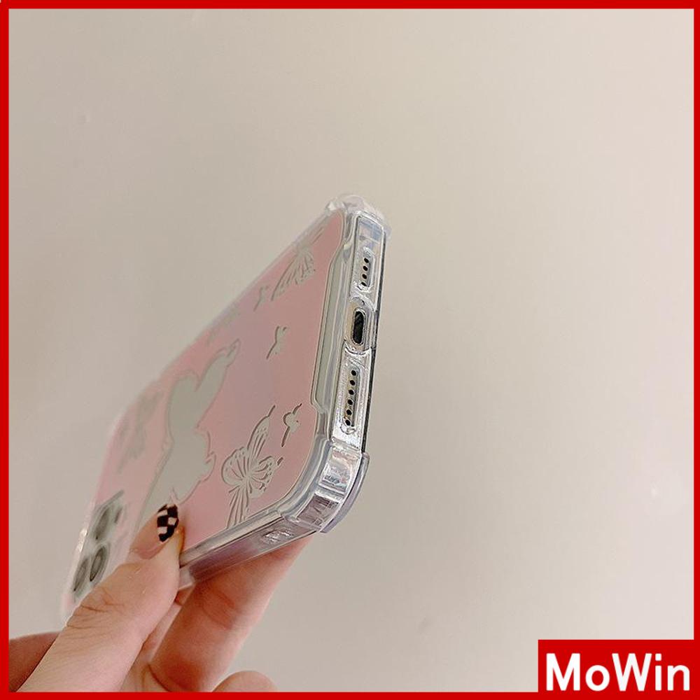 Ốp điện thoại tráng gương chống va đập hình bướm dễ thương thích hợp cho iPhone 11 13 Pro Max 12 Pro Max 7 Plus xr xs