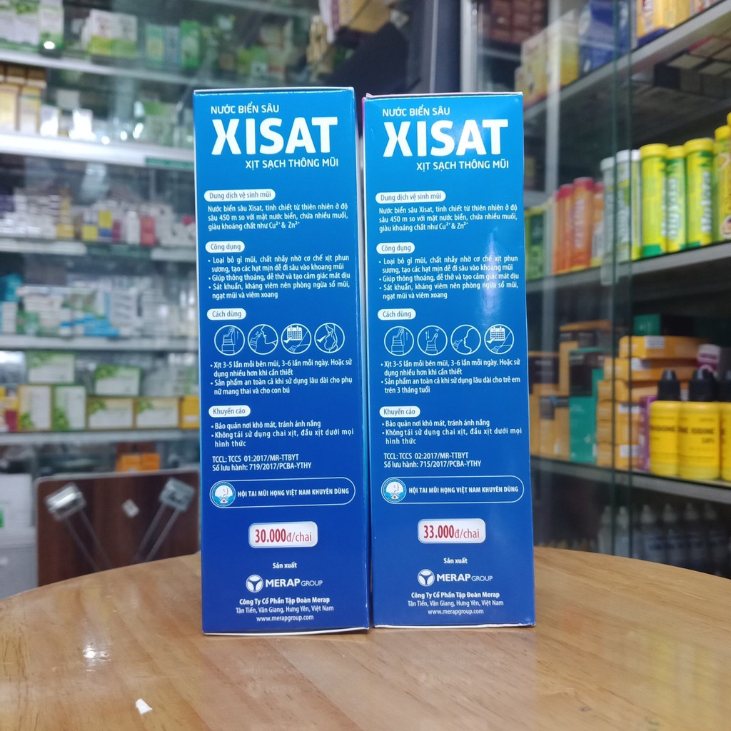 Xịt muối biển Xisat