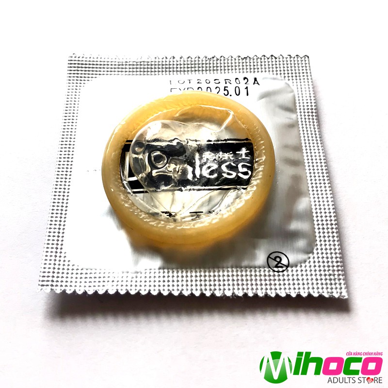 Bao cao su Donless 003 trơn chứa axit hyaluronic kéo dài thời gian quan hệ 12 bao - MIHOCO