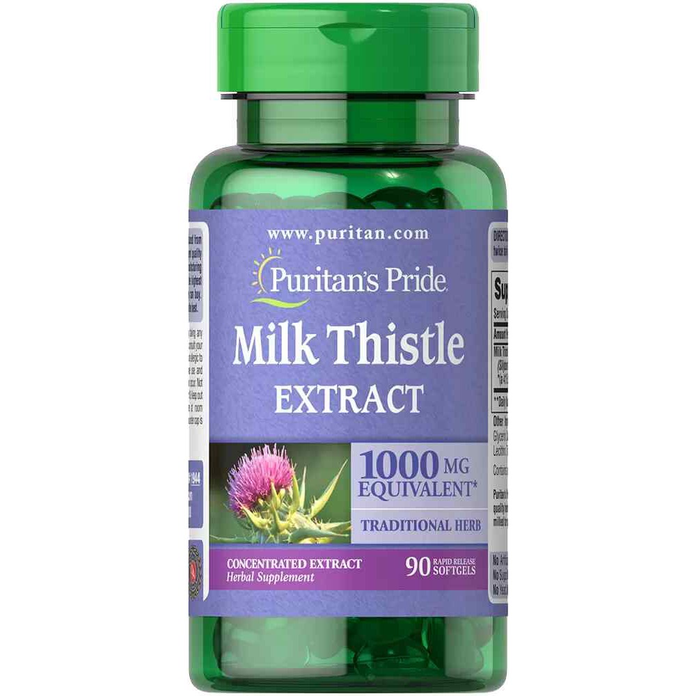 Chiết xuất cây kế sữa Milk Thistle Extract 1000mg chính hãng Mỹ