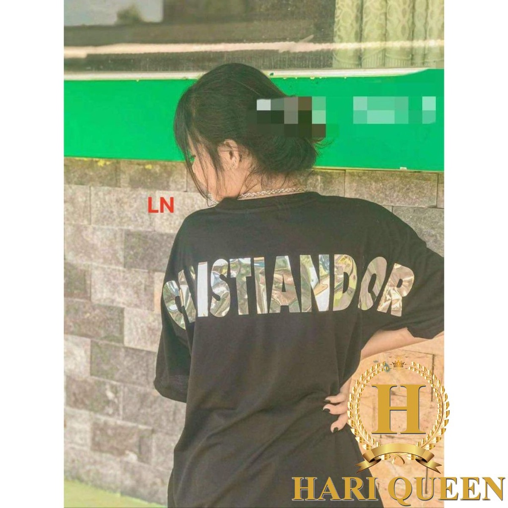 Áo phông Chít Tan ánh gương in lưng HARI0321