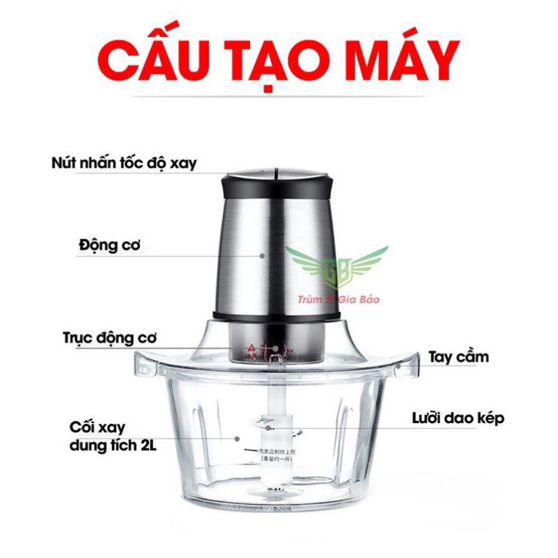 Máy Xay Thịt Đa Năng Máy Xay Đa Năng 2L Bảo Hành 12 Tháng .