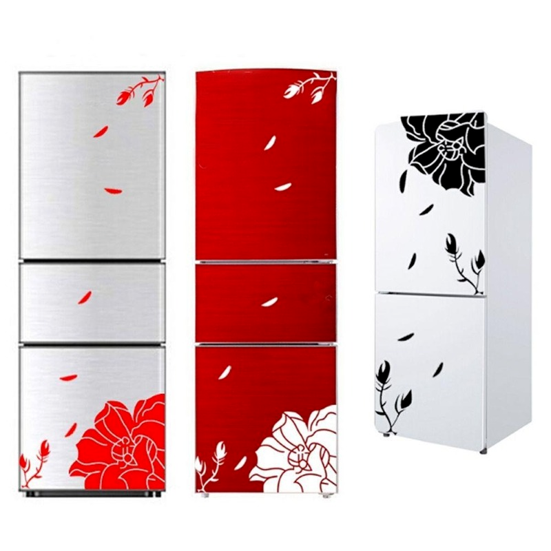 Sticker Nam Châm Dán Tường / Tủ Lạnh Chống Nước Họa Tiết Hoa Mộc Lan