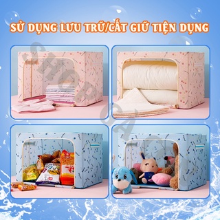Hộp Đựng Đồ Dùng Cá Nhân Cỡ Lớn Khung Thép LBOX - Túi vải đựng chăn màn khung thép