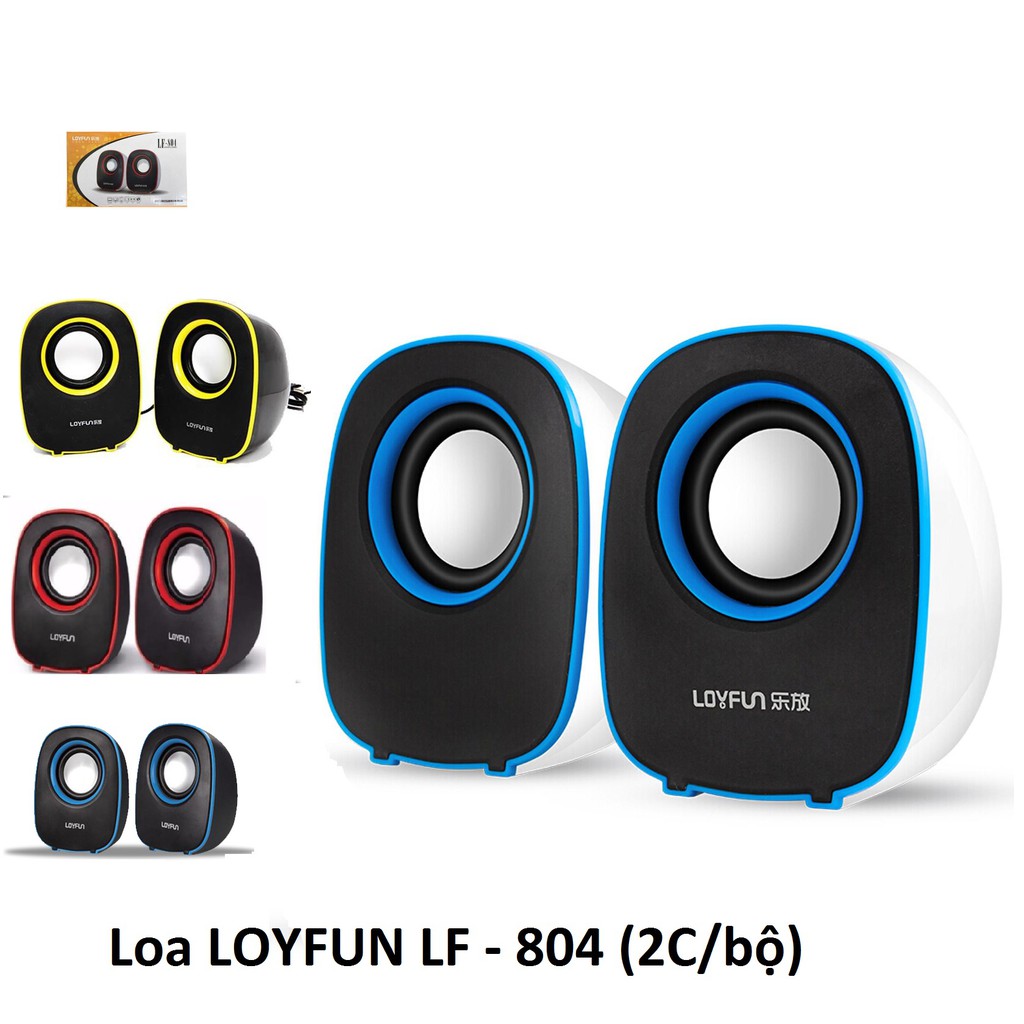 LOA CẶP LOA VI TÍNH LOYFUN LF 804 1 BỘ 2 CÁI