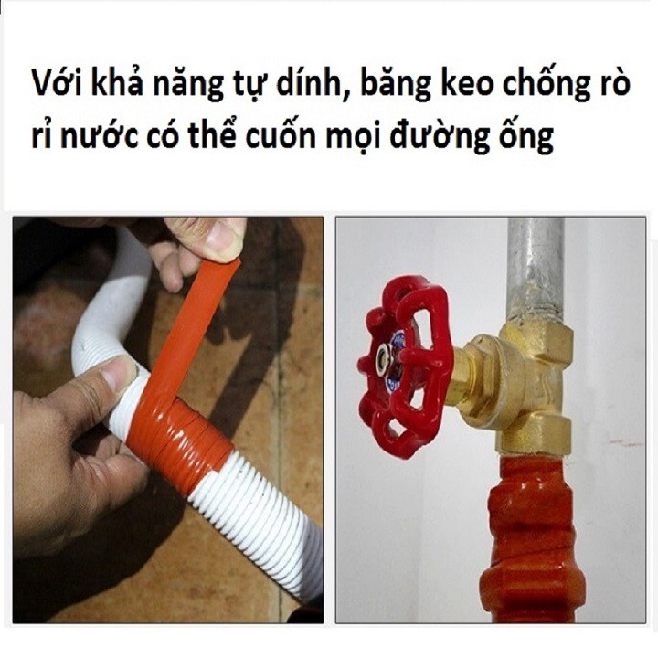 Băng keo quấn ống rò rỉ nước DOCONU ( 2.5cm x 1m ) , màu nâu [CAM KẾT BẢO HÀNH 1 ĐỔI 1]