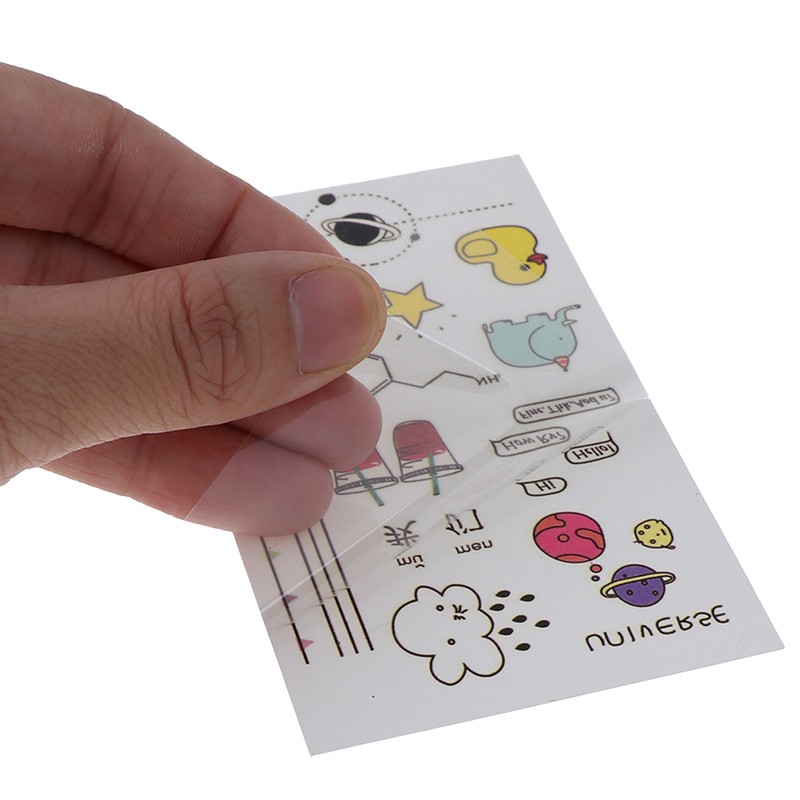 Bộ 10 Tấm Hình Xăm Dán Thiết Kế Dễ Thương Thời Trang