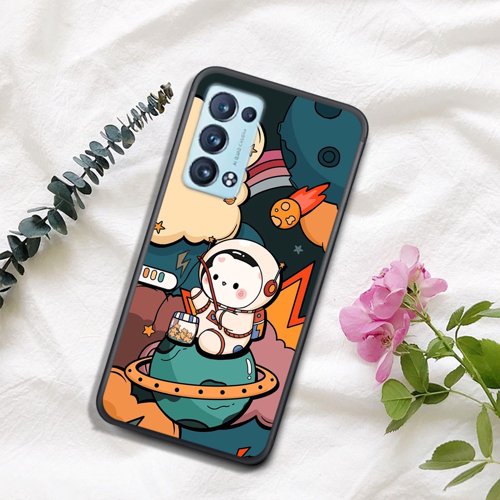 ỐP LƯNG OPPO RENO 6 4G/5G/RENO 6Z/OPPO A95 5G/A16, IN HÌNH ASTRONAUT TIỂU ĐỘI PHI-HÀNH-GIA, MÀU SẮC CỰC BẮT MẮT